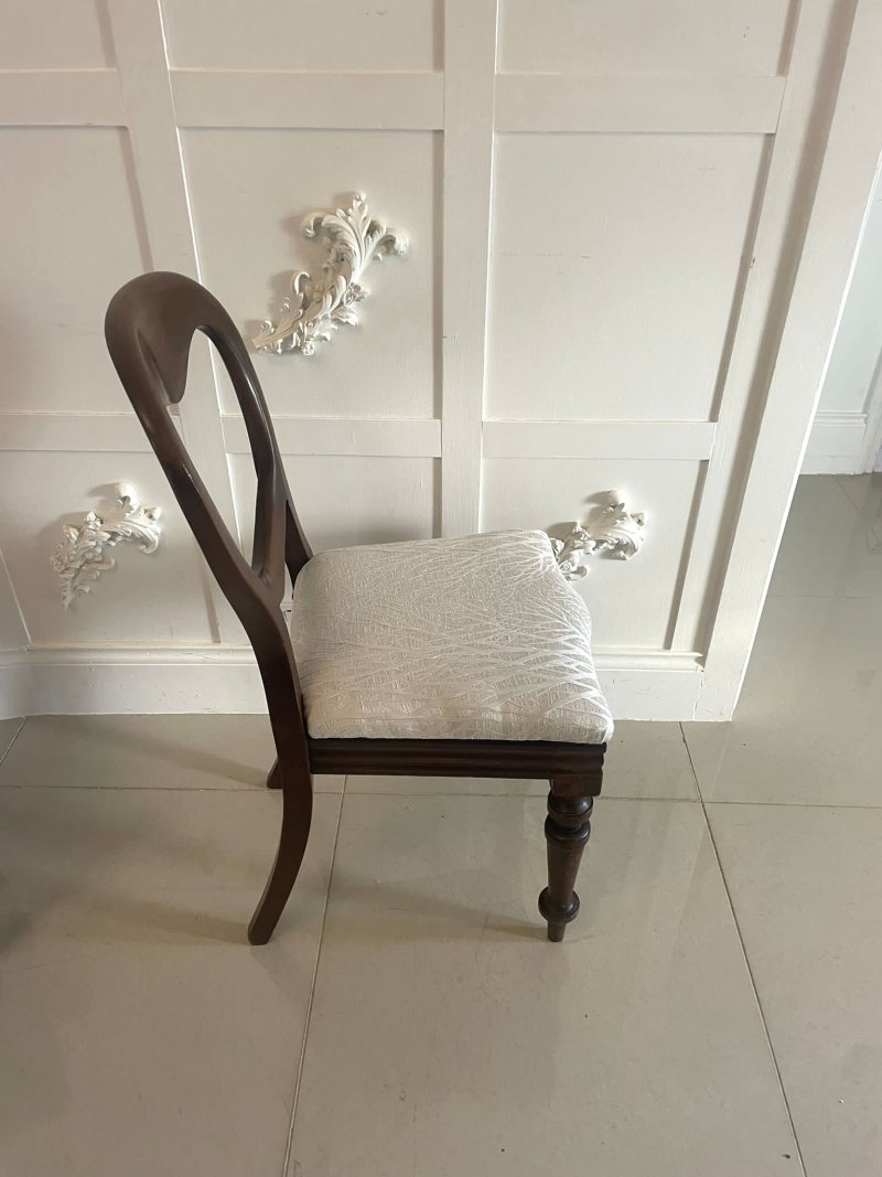 Pair of Antique Victorian Quality Mahogany Side Chairs - Image 7